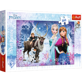 Puzzle Trefl Disney Frozen, Aventura iernii 160 piese ieftin