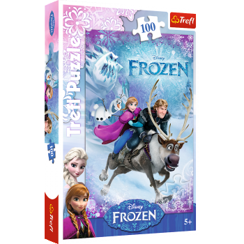 Puzzle Trefl Disney Frozen, Salvarea Annei 100 piese ieftin