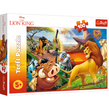 Puzzle Trefl Disney The Lion King, Aventurile lui Simba 100 piese ieftin