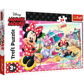 Puzzle Trefl Maxi Disney Minnie Mouse, Concediul lui Minnie 24 piese
