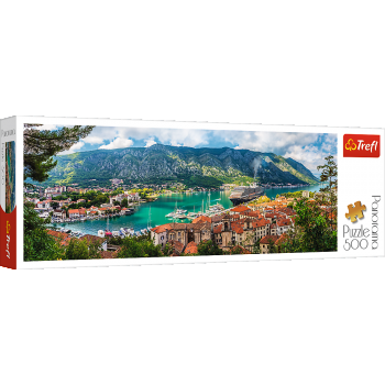 Puzzle Trefl Panorama, Kotor Muntenegru 500 piese