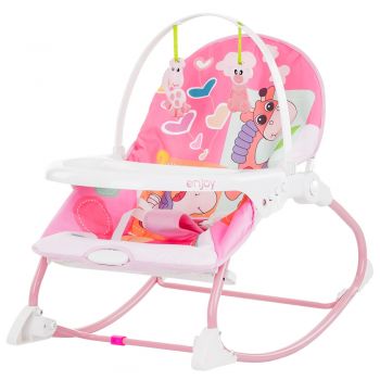 Scaunel balansoar Chipolino Enjoy pink la reducere