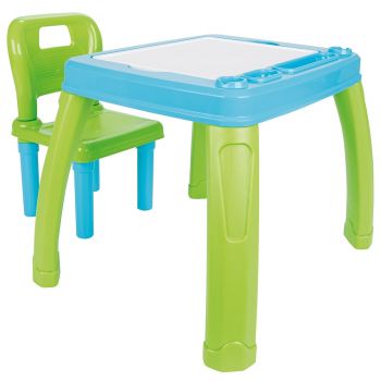 Set Masuta cu scaun pentru copii Pilsan Study Table blue de firma originala