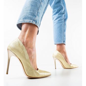 Pantofi Tofife Aurii