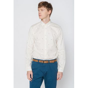 Camasa regular fit cu model grafic