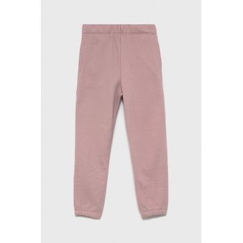 Name it Pantaloni copii culoarea roz, material neted