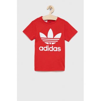 Adidas Originals Tricou copii HC1970 culoarea rosu, cu imprimeu