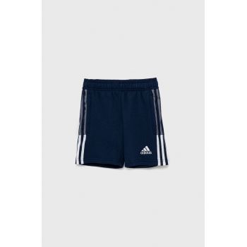 Adidas Performance Pantaloni scurți copii GK9679 culoarea albastru marin, talie reglabila