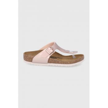 Birkenstock slapi copii culoarea auriu