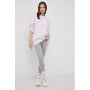 Adidas Originals Colanți femei, culoarea gri, material neted