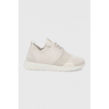 Boss Pantofi culoarea bej, cu toc plat