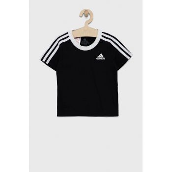 adidas Performance tricou de bumbac pentru copii GK7248 culoarea negru