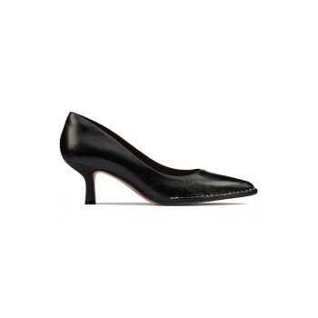 Pantofi din piele cu varf ascutit si cusaturi contrastante Thorna Pantofi din piele cu varf ascutit si cusaturi contrastante Thorna