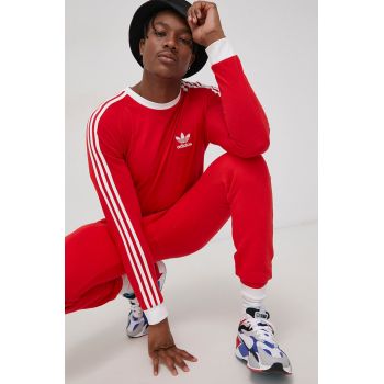 Adidas Originals Pantaloni HG3904 bărbați, culoarea rosu, material neted