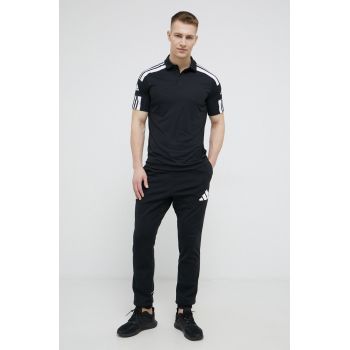 adidas Performance pantaloni sport HB5449 barbati, culoarea negru, neted