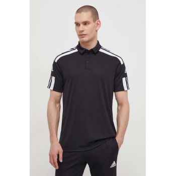 adidas Performance polo de antrenament Squadra 21 culoarea negru, cu imprimeu GK9556