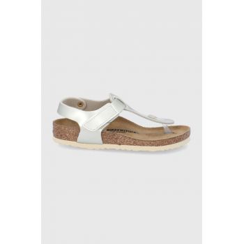 Birkenstock sandale copii culoarea auriu ieftine