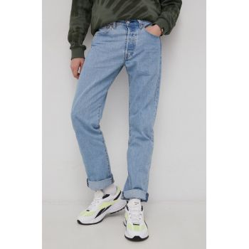 Levi's jeans 501 bărbați 00501.3286-MedIndigo ieftini