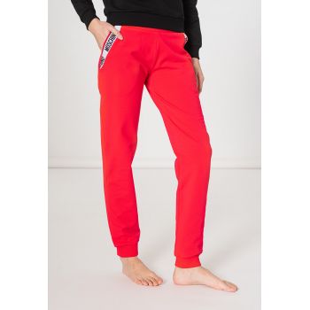 Pantaloni sport de casa cu talie elastica