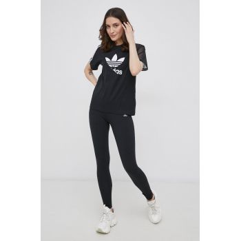 adidas Originals colanți Adicolor HD2352 femei, culoarea negru, neted HD2352-BLACK