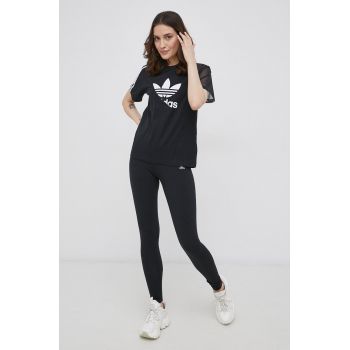 adidas Originals colanți Adicolor HD2352 femei, culoarea negru, uni HD2352-BLACK