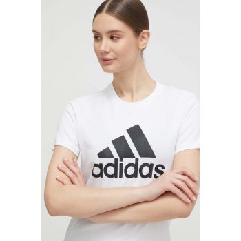 adidas tricou din bumbac GL0649 culoarea alb GL0649 ieftin