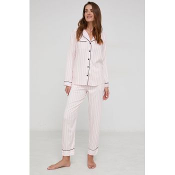 Answear Lab pijama femei, culoarea roz