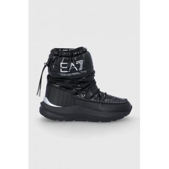 EA7 Emporio Armani cizme de iarna culoarea negru de firma originali