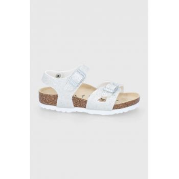 Birkenstock sandale copii culoarea alb ieftine