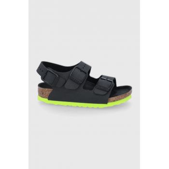 Birkenstock sandale copii culoarea negru ieftine