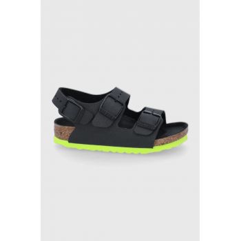 Birkenstock sandale copii culoarea negru de firma originale