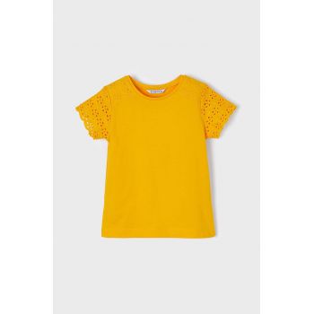Mayoral tricou de bumbac pentru copii culoarea portocaliu