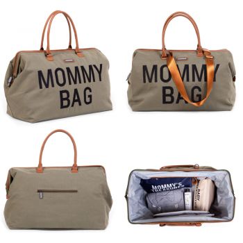 Geanta de infasat Mommy Bag kaki Childhome de firma original