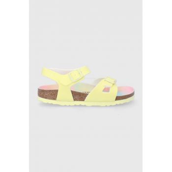 Birkenstock sandale copii culoarea galben