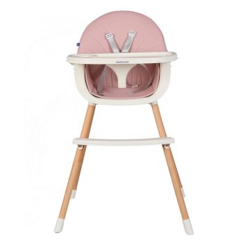 Scaun de masa KikkaBoo 2in1 Nutri Wood Pink ieftin