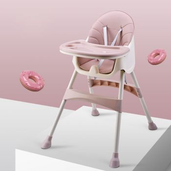 Scaun de masa transformabil Little Mom Dinner Pink de firma original
