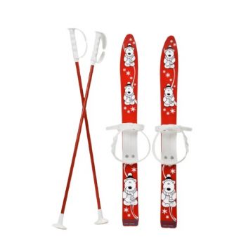 Schiuri din plastic pentru copii Marmat 70 cm rosu