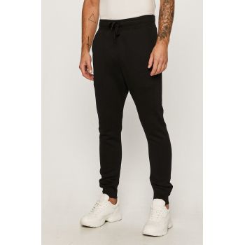 G-Star Raw Pantaloni bărbați, culoarea negru, material neted