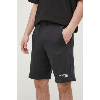 New Balance pantaloni scurti barbati, culoarea negru