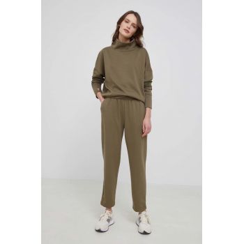 GAP bluza femei, culoarea verde, neted
