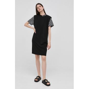 Karl Lagerfeld rochie culoarea negru, mini, drept