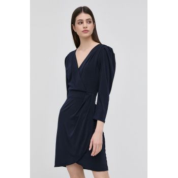 Morgan rochie culoarea albastru marin, mini, drept de firma originala