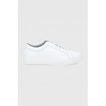 Jack & Jones ghete de piele barbati, culoarea alb