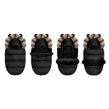 Sac de dormit 95x48 cm Ricokids potrivit pentru caruciorsanie Elmi Negru