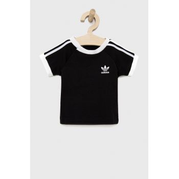 adidas Originals tricou copii H35545 culoarea negru, cu imprimeu