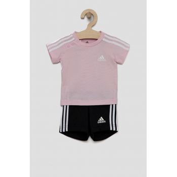 adidas set de bumbac pentru copii HF1906 culoarea roz ieftin