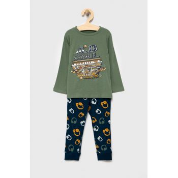 Name it pijama copii culoarea verde, cu imprimeu