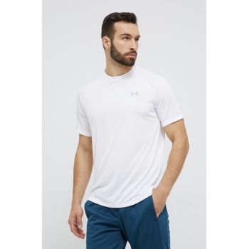 Under Armour tricou de antrenament Tech 2.0 culoarea alb, neted 1326413-191