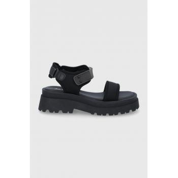 Aldo sandale Cendrix femei, culoarea negru, cu platforma