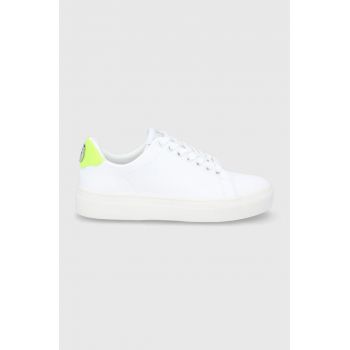 Dkny ghete de piele culoarea alb
